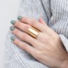 γυναικειο οβαλ δαχτυλιδι ατσαλι